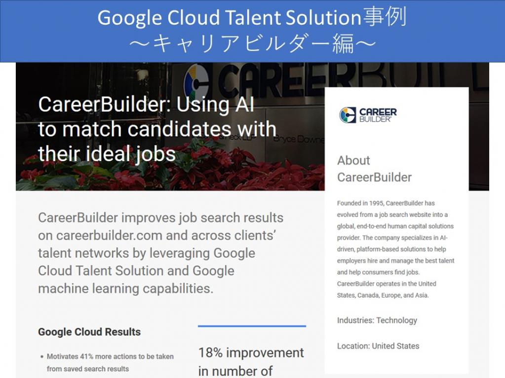 【英→日翻訳＆まとめ】Google Cloud Talent Solution事例～キャリアビルダー編～